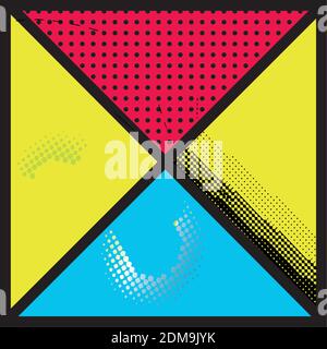 Halftone comic background Stock Vector