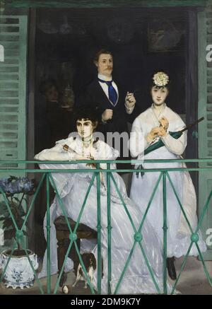 The Balcony (Le balcon) (1869) French modernist painting by Édouard Manet - Very high resolution and quality image Stock Photo