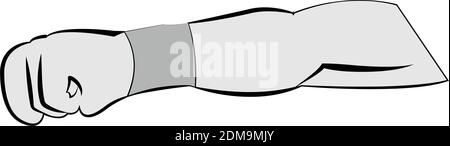 Isolated man arm Stock Vector