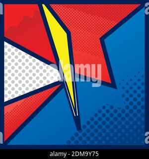 Halftone comic background Stock Vector