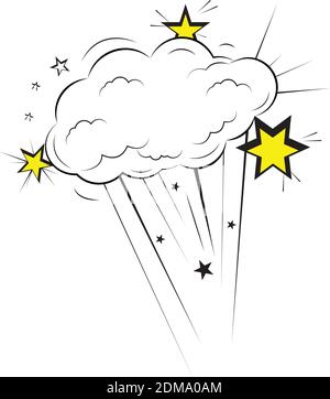Comic explosion effect Stock Vector