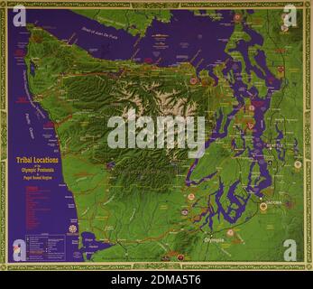 Relief map of Olympic National - Relief Map Of Olympic National Park Washington 2dma5t6