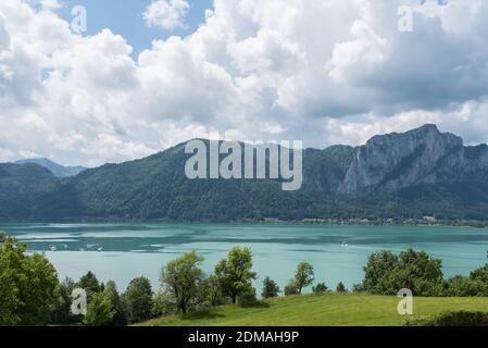 Wonderful Holiday Area Faakersee In The Lake Region In Carinthia - Austria Stock Photo