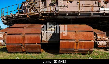 Detail Photo Of An Overburden Excavator In Ferropolis In Graefenhainichen Stock Photo