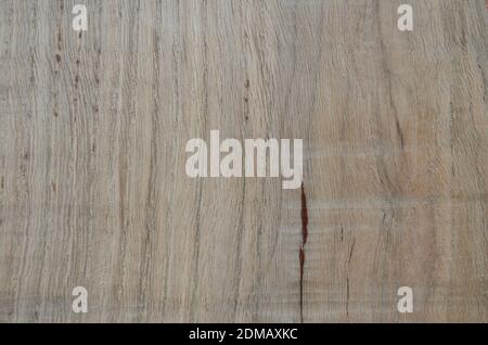 Oak wood texture. Solid wood background. Old table. Surface of natural beech veneer for design and decoration, place for text on a wooden background. Stock Photo