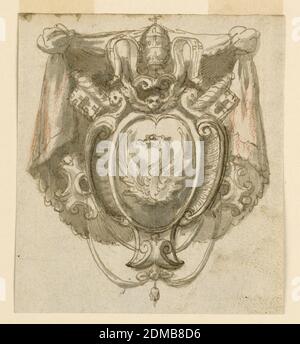 Coat of arms of Pope Gregory XIII and frescoes in the gallery of maps ...