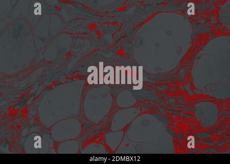 An abstract red and blue marble paper pattern background Stock Photo