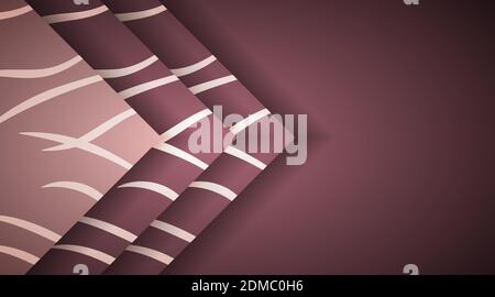 Abstract background with overlapping brown rectangles. vector design illustration Stock Vector