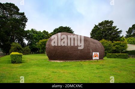 Built in 1977 by local potato grower, Jim Mauger, the Big Potato, located right in the heart of Robertson on the Illawarra Highway, Stock Photo