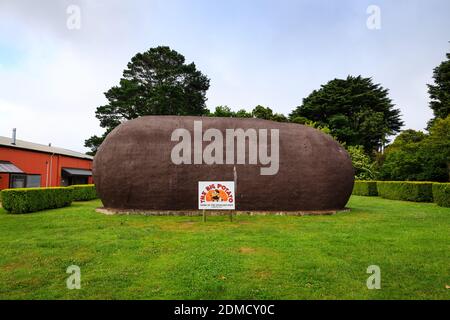 Built in 1977 by local potato grower, Jim Mauger, the Big Potato, located right in the heart of Robertson on the Illawarra Highway, Stock Photo