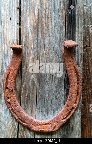 Have a horseshoe hanging around your barn? Is it up or down