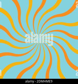 An abstract retro swirl background image. Stock Vector
