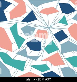 Future blue abstract colorful background with lines. Abstract pattern with lines. Vector illustration EPS.8 EPS.10 Stock Vector