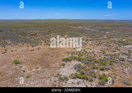 Aerial view of bush in Western australia Stock Photo