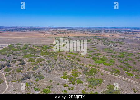 Aerial view of bush in Western australia Stock Photo