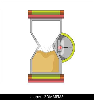 Hourglass time. Clip Art, vector Illustration design Stock Vector