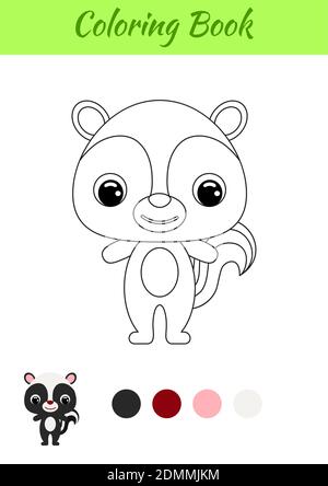 skunk coloring pages