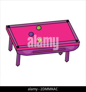 Steel Pool table. Illustration, Vector Pool Table variation. Stock Vector