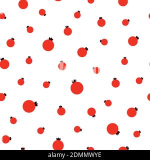 Floral Seamless pattern texture with wild rose red berries. Red background. Vector illustration with twigs. Perfect for printing on fabric or paper. R Stock Vector