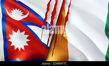 https://l450v.alamy.com/450v/2dmmytc/nepal-and-cote-divoire-flags-with-scar-concept-waving-flag3d-rendering-nepal-and-cote-divoire-conflict-concept-nepal-cote-divoire-relations-con-2dmmytc.jpg