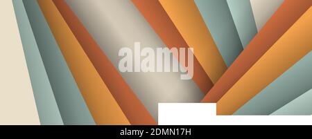 Abstract Background with Gradient and Stripes with Shadow. color pastel Stock Vector