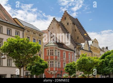 impression of Straubing, a city of Lower Bavaria in Germany at summer time Stock Photo