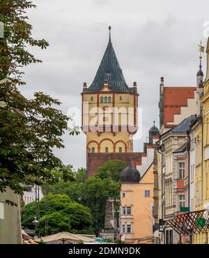 impression of Straubing, a city of Lower Bavaria in Germany at summer time Stock Photo