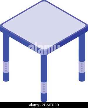 Room table icon. Isometric of room table vector icon for web design isolated on white background Stock Vector