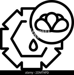 Canola gel icon. Outline canola gel vector icon color flat isolated ...
