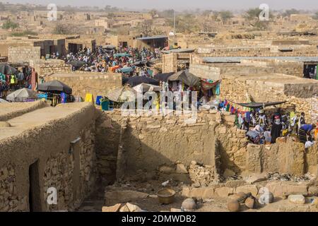 Market in Sangha, Dogon Country, Mali Stock Photo