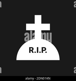 Gravestone with RIP Stock Photo - Alamy