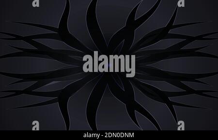 Black seamless pattern abstract background with geometric shapes. Stock Vector