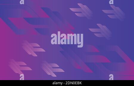 Purple gradient geometric shapes abstract background vector illustration. Stock Vector