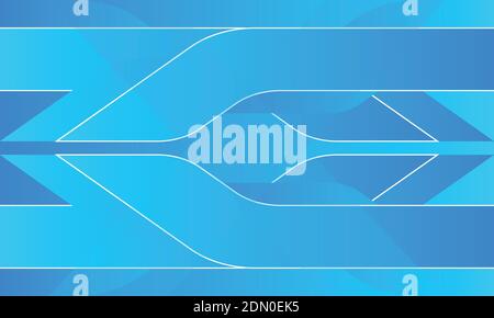 Blue gradient geometric shapes abstract background vector illustration. Stock Vector