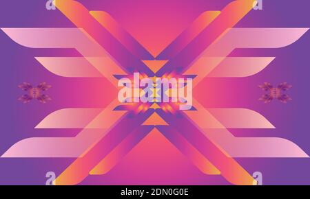 Purple gradient geometric shapes abstract background vector illustration. Stock Vector