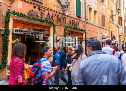 Via del Seminario, Rome, Italy, Europe Stock Photo