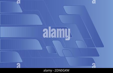 Blue gradient geometric shapes abstract background vector illustration. Stock Vector