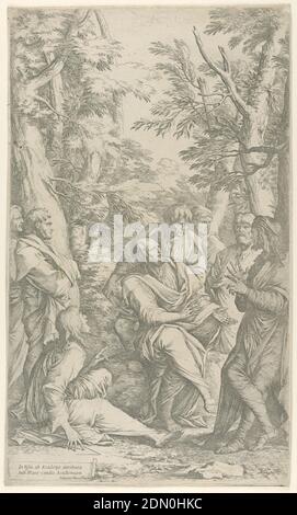 Academy of Plato, Salvator Rosa, 1662 print Plato is surrounded by ...