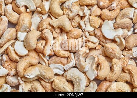 Cashews in a pile Stock Photo