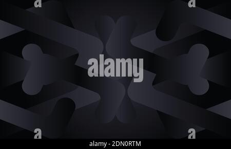 Black abstract background with geometric shapes. Stock Vector