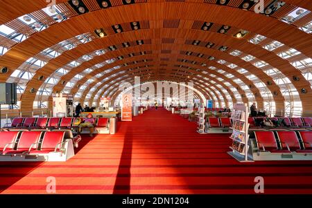 Paris Charles de Gaulle Airport Terminal 2E Stock Photo