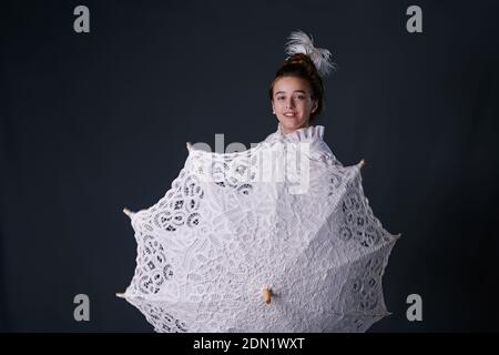 white umbrella frocks