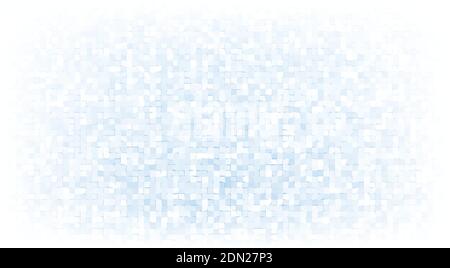 Abstract light blue mosaic background with white vignette. Subtle vector graphic pattern Stock Vector