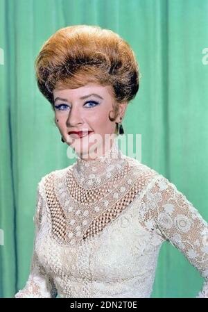 GUNSMOKE CBS TV series 1955-1975 with Amanda Blake as Miss Kitty Russell about 1967 Stock Photo