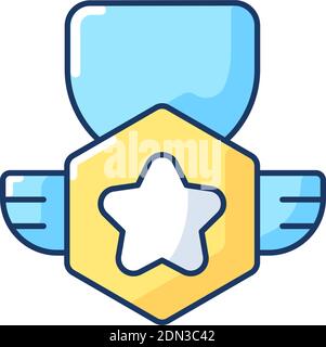 Game progress RGB color icon Stock Vector