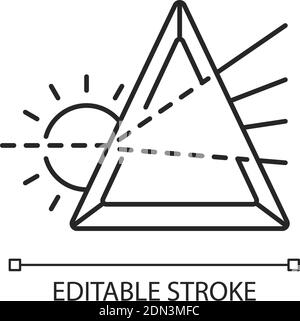 Prisma linear icon Stock Vector