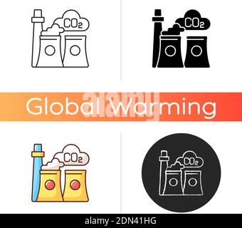 Air pollution icon Stock Vector