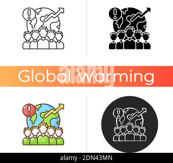 Overpopulation icon Stock Vector