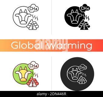 Farming livestock icon Stock Vector