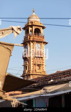 Clock Tower in Jodhpur, India Stock Photo